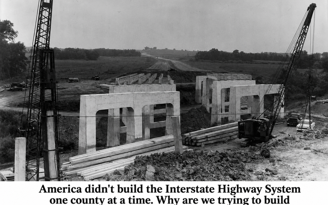 We Didn’t Ask 3,000 Counties to Build the Interstate Highway System