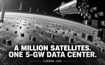 A Million Data Center Satellites? Do the Math
